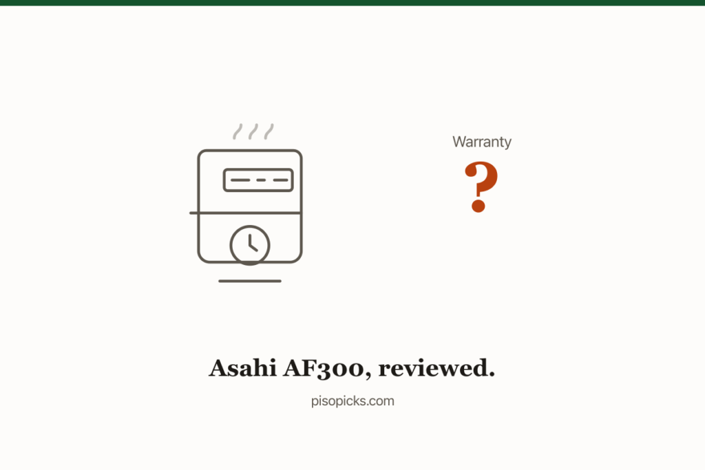 Asahi AF300 Review: Best Spec Sheet, No Published Warranty