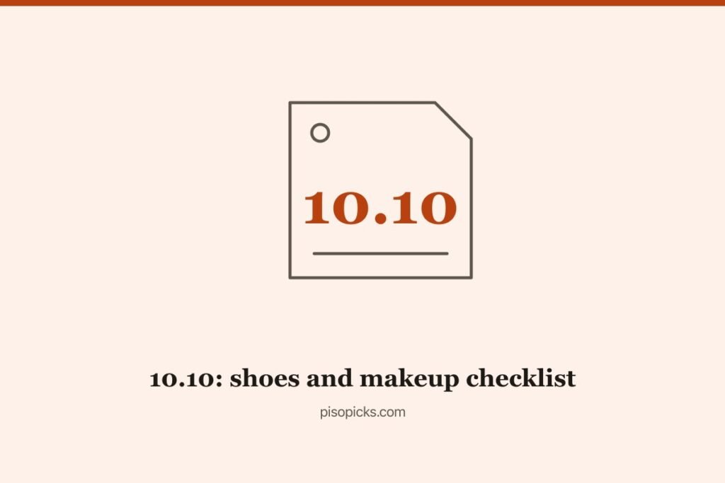 10.10 Sale 2026: Shoes and Makeup Checklist Before You Pay