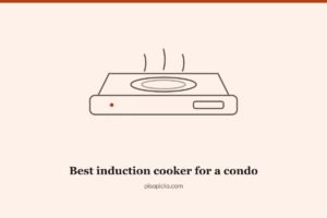 Line drawing of an induction cooker